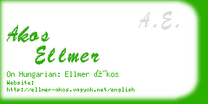 akos ellmer business card